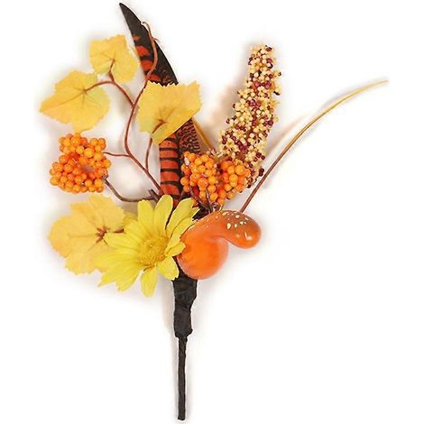 Plantes artificielles en forme de feuille d'érable d'automne, fleurs pour Thanksgiving, style rétro, décoration intérieure, hôtel-1- (1/5)