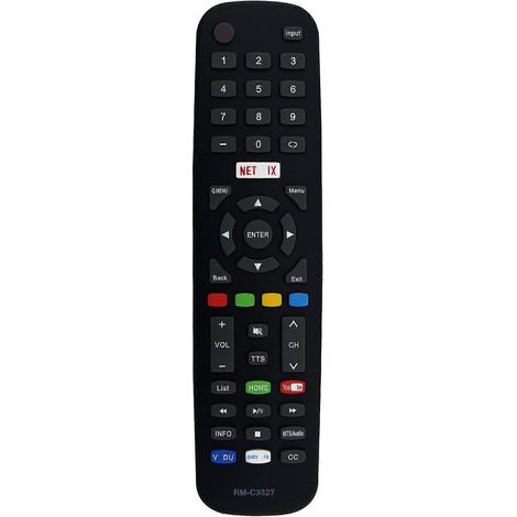 Télécommande pour téléviseur compatible avec JVC RM-C3327 (1/5)