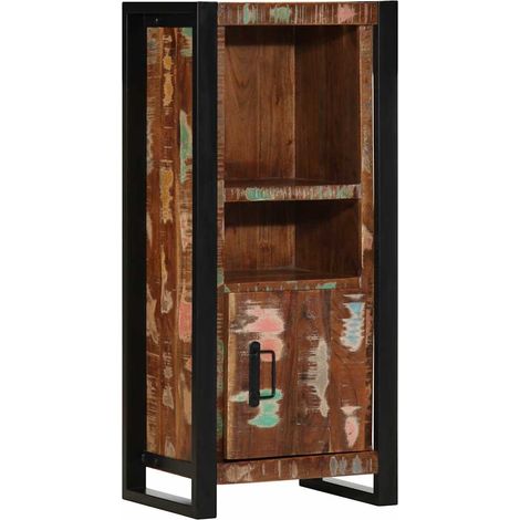 Badschrank 40x30x90 cm Altholz Massivholz