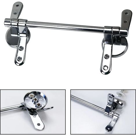 Charnière de siège de toilette en alliage de zinc (1 pièce) - Accessoire de salle de bain - Kit de réparation et de remplacement pour siège de toilette (1/5)
