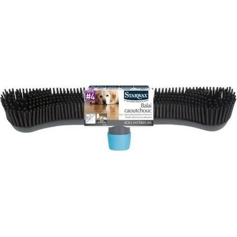 Starwax Scopa in Gomma Nera Pulizia Versatile