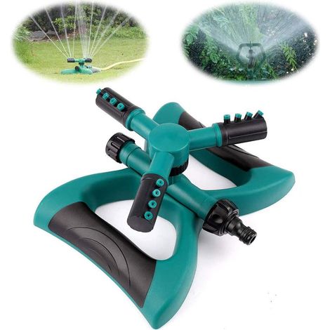 Arroseur Rotatif - 3 Bras - Rotation 360° - Système d'Irrigation Automatique pour Pelouse et Jardin - 1 Pièce (1/5)