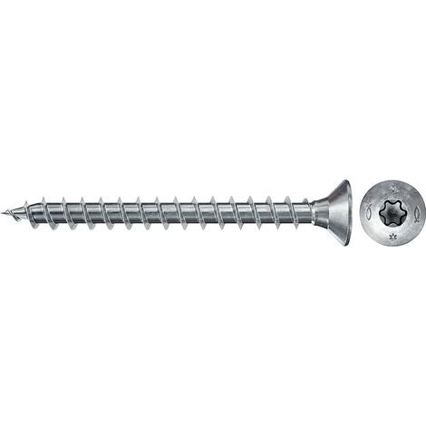 200 Holzschrauben – Spanplattenschrauben – Vollgewinde TX30 – Holz- und Metallbefestigung – Weiß verzinkt – 3,0 x 20 cm (1/2)