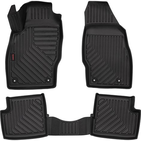 Tappetini auto in gomma 3D per: Opel Corsa D (berlina, 2006-2015) - bordo da 5 cm (1/5)
