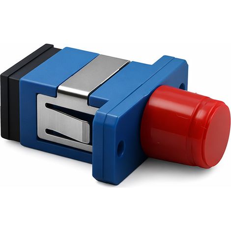 Adaptador híbrido Qoltec SC/UPC - ST/UPC Simplex Multimodo (1/4)