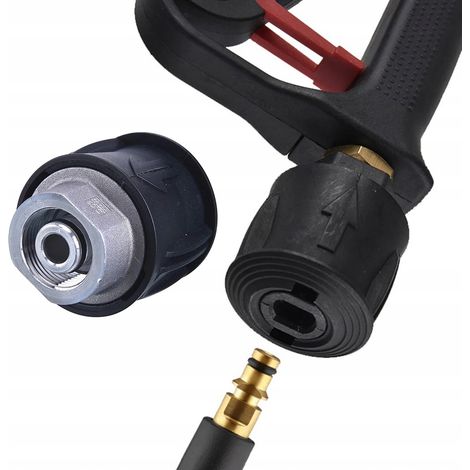 Adaptador/conector Click-M22 para conectar mangueras, para hidrolimpiadoras de la serie K (K2, K3, K4, K5, K6, K7) (metal)