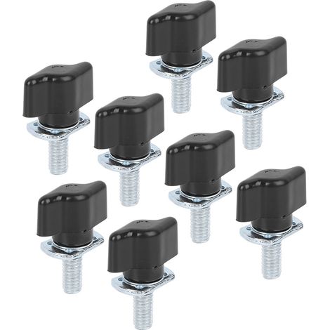Kit 4 vis à oreilles M8 25mm pour démontage rapide de hard top, écrous adaptés Jeep Wrangler YJ TJ JK (95-16), fixation pratique sans outil. (1/5)