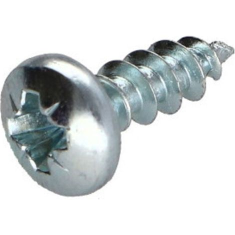 VBA Vis bois agglo Tête ronde TR Pozi N°2 4X10 Acier zingué-1 pièce - VBA Vis bois agglo Tête ronde TR Pozi N°2 4X10 Acier zingué-1 pièce (1/5)