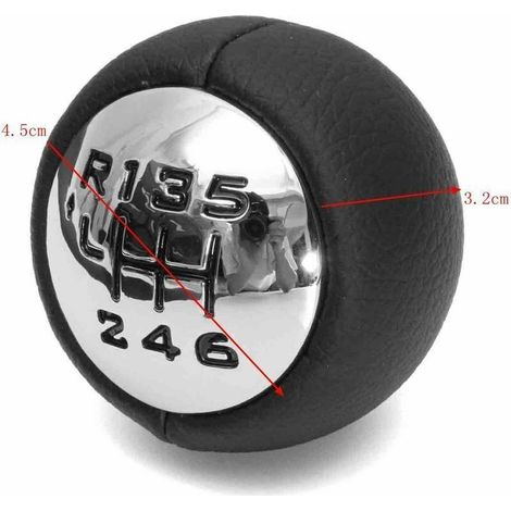 6-Vitesse Pommeau Levier Vitesse Pour Peugeot 307 308 3008 407 5008 807 Citroen C3 C4 C8