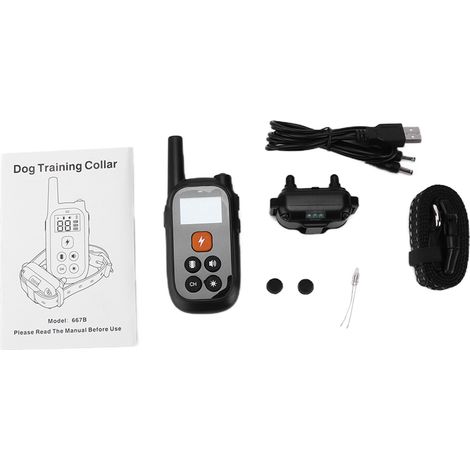 Collier De Dressage Pour Chien - Télécommande Sans Fil - Étanche - Lumière Intégrée - Réglable - Batterie Rechargeable - 1 Pièce (1/5)