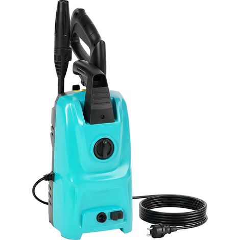 Idropulitrice ad Alta Pressione 20,5x19x40,4 cm Potenza 1500W con Ugello Regolabile e Kit Pulizia Blu (1/5)