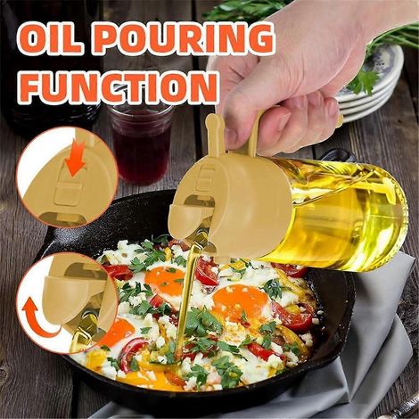 Ölspender für die Küche, Ölspenderflasche grün, 4 Stück
