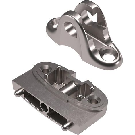Cjto Adaptador Puerta Aluminio Con Tornilleria Kraby . Compact (1/3)
