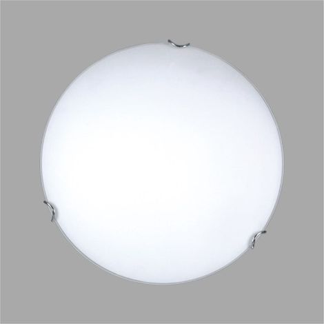 Applique murale ronde blanche verre Kaja Sambra K-4533