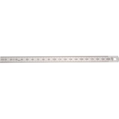 Stahlmaßstab L.300mm rostfr.Stahl biegsam Teilung A=mm/mm H.PREISSER