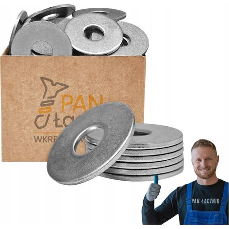 Rondelles Larges Pan Łącznik, M16, Zinguées, Pour Fixation Renforcée, Sac 1 kg (1/5)