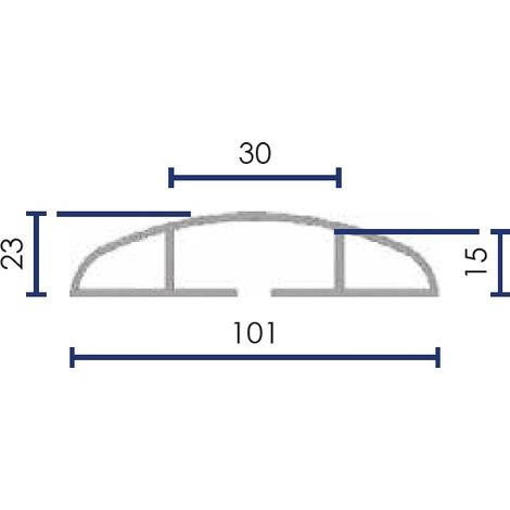 Bodenkabelschutz CPB1025, 101x23, 5m  Metallarbeiten 758136975 (1/2)