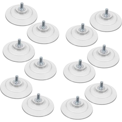 10 Ensembles Grande Ventouse à Vis Vis pour Ventouse Ventouses Perforées pour Salle de Bain Ventouses à Visser pour Verre Pastilles (1/5)
