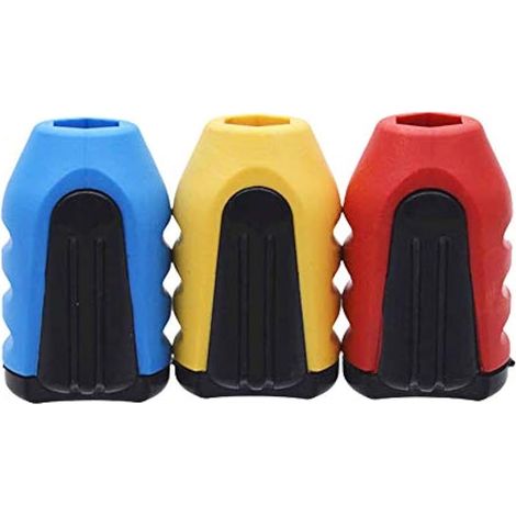 Lot de 3 bagues magnétiques amovibles pour embouts de tournevis 1/4" (6,35 mm) (1/5)