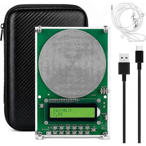 Générateur de signaux à ondes de Schumann réglables de 0,01 Hz à 100 000 Hz, générateur de fréquence de résonance terrestre de 7,83 Hz pour les catastrophes, générateur d'ondes sinusoïdales DDS pour l