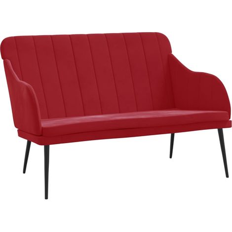 Banco/banqueta rojo burdeos x 110 x 76 x 80 cm terciopelo 020010579