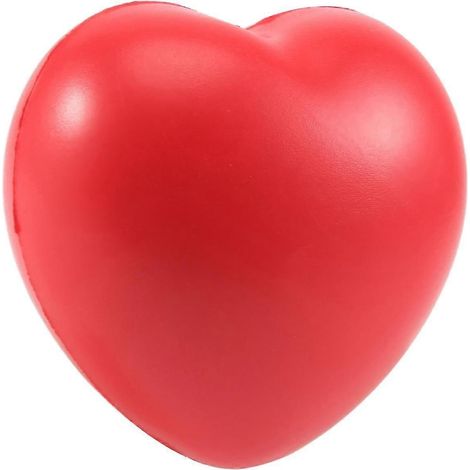 Balle anti-stress pour le cœur rouge bs