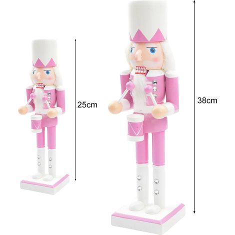 Décoration de Noël Casse-Noisette en bois, figurine de casse-noisette à poser sur un bureau, pour la maison, l'hôtel ou le restaurant (1/5)