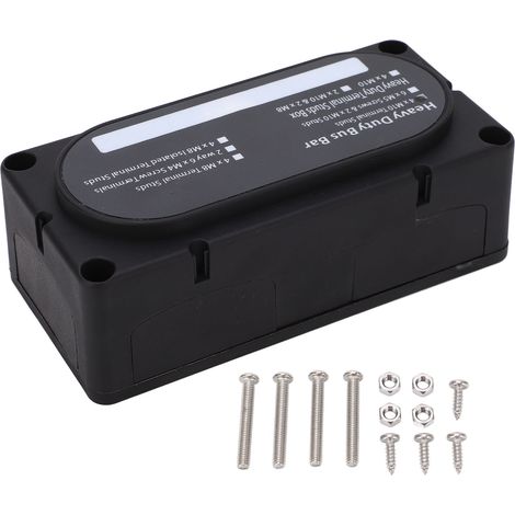 Boîte de jonction lourde DC48V 300A ignifuge antirouille pour voitures camions camping-cars bateaux 12-48V (1/5)