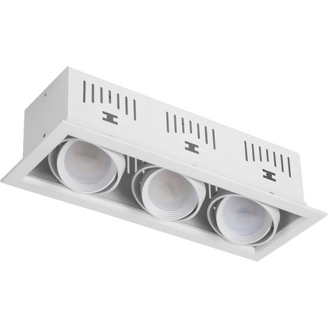 Foco Kardan Augusto Empotrar 3xgu10 Blanco 11x30bombillas No Incluidas (1/2)