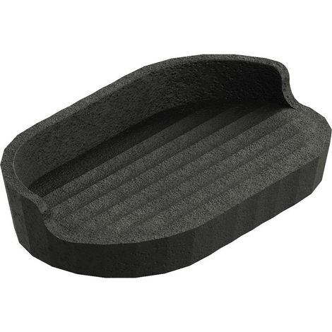 COSMIC Soap Dish, Black, Recycled Materials, Avenir Collection (1/5)