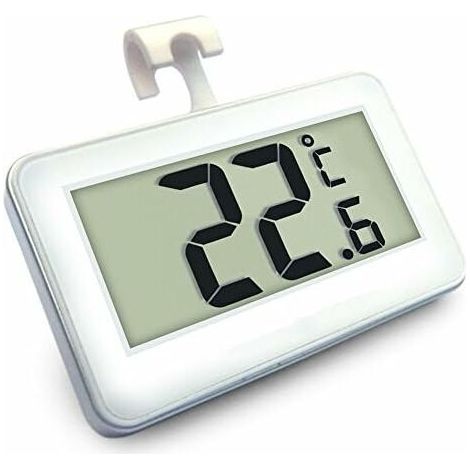 Digital co.ukeezer Thermometer Wireless Reco.ukigerator Thermometer and Indoor Temperature Monitor (Large LED Display, White) Three Placement Modes (Hanging, Standing and Magnetic Stick) (1/4)
