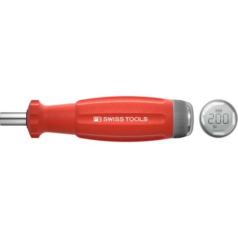 PB Swiss Tools Drehmoment-Schraubendreher, mit Digitalanzeige, D-6,3-Bitaufnahme, 200 cN·m