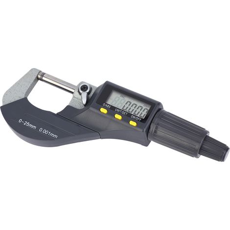 Micromètre électronique numérique 0,001 mm, micromètre d'extérieur, pied à coulisse 0-25 mm (1/5)
