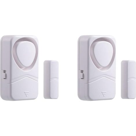 Alarme de fenêtre et de porte sans fil haute sécurité 2pcs 1 à 1 (1/5)