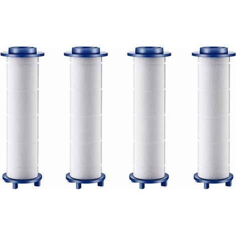 Pommeau de Douche à Hélice avec Filtre à Haute Pression à 360 °, économie d'Eau, Kit Turbo, Rotation Facile (Lot de 4 Filtres) (1/5)