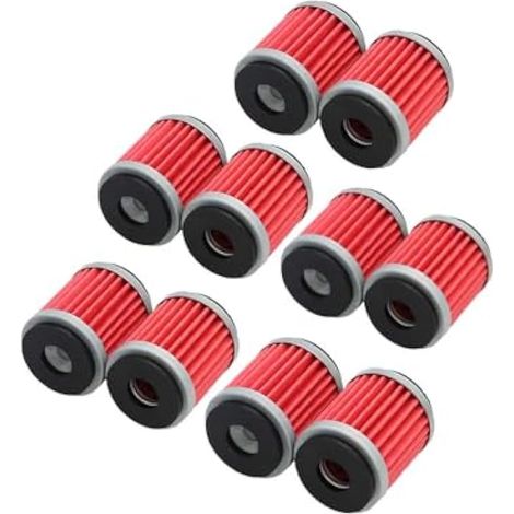 Filtre à huile compatible avec YFZ450 2004-2017, YFZ450R 2004-2017, 250 YFM250 2008-2013 (Lot de 10) en Papier pour Motocyclette (1/3)