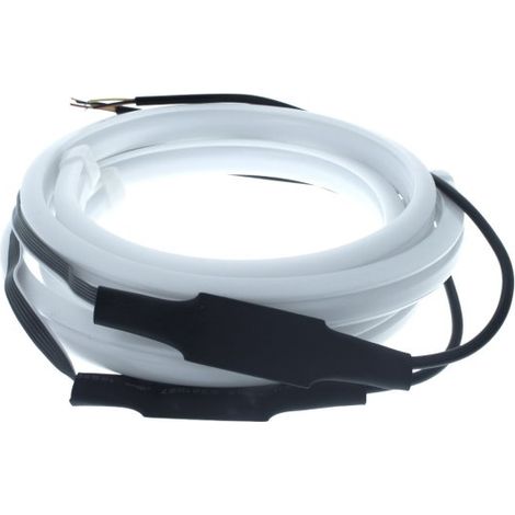 Kit Tubo Neon Striscia Led Auto 60cm X2 Bicolor Flessibile Freccia Dinamica Arancione e Luce Posizione Rosso Posteriore (1/5)