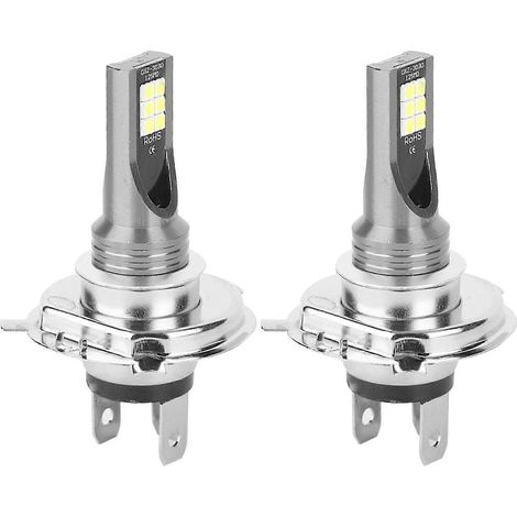 2 ampoules LED antibrouillard 3030-12LED 24W pour voiture et moto (culot H4)