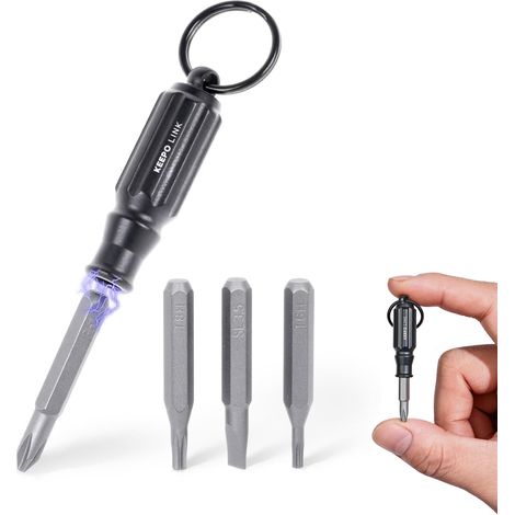 Set Mini Tournevis Titane avec 4 Embouts Magnétiques, OLT01 (1/5)