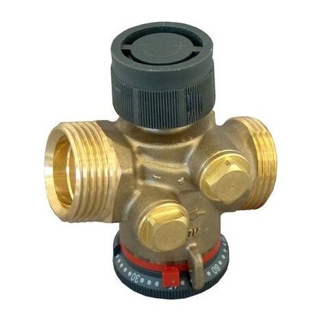 OVENTROP Valvola di regolazione indipendente dalla pressione Cocon QTZ con filettatura esterna PN 16 DN 15, G 3/4, 150-1050 l/h, senza valvole di misurazione, ottone EZB, 1145764 (1/2)