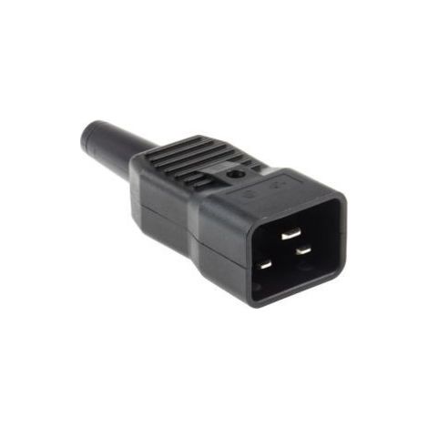 Conector Alimentacion IEC C20 Macho Aereo 16A