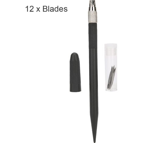 Präzisionsmesser für Bastelarbeiten, Papiermodellbau, Holzgriff, für feine Schnitte, Heimwerkerwerkzeug, Bastelbedarf (1/5)