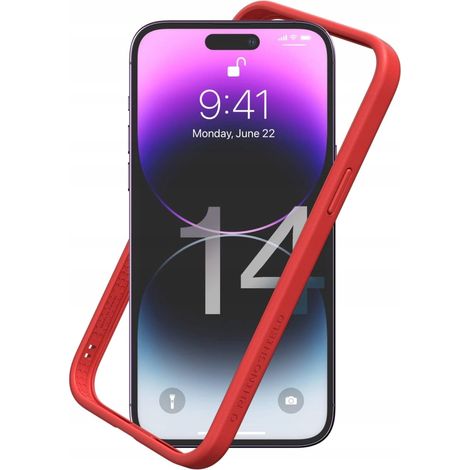 Protector RhinoShield para iPhone 13 Pro Max de 6,7 pulgadas, color rojo, ajuste delgado. (1/2)
