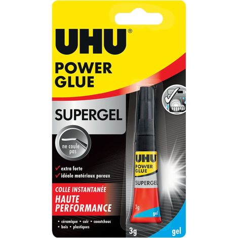Colle instantanée ultra rapide et forte, ne coule pas, sans solvants, transparente, tubes 2x3g (1/5)