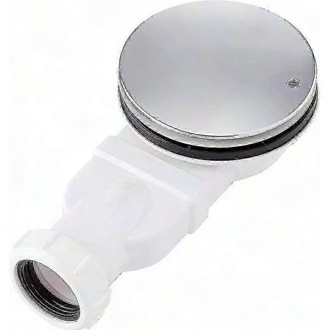 Schlanke Bodenkappe 90 mm, Duschsiphon aus verchromtem ABS, Durchflussrate 36 l/min, extra flacher Ablauf für die Duschwanne, moderne, geräuscharme Entwässerung. (1/5)