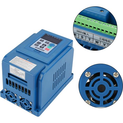 SJLERST Onduleur à fréquence variable 4 kW, contrleur de vitesse du moteur, convertisseur de fréquence triphasé 380 V (1/5)