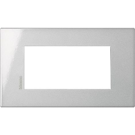 Bticino Placca Axolute Air 4 moduli - Tech - materiale metallo HW4804HC (1/2)