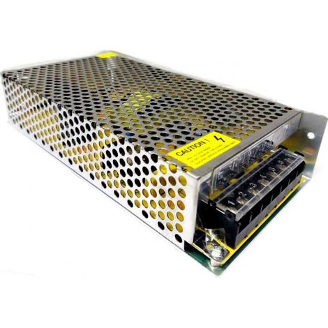 ALIMENTATORE STABILIZZATO SWITCHING 12V 10A 12 VOLT IMPIANTI TELECAMERE - LED - (1/4)