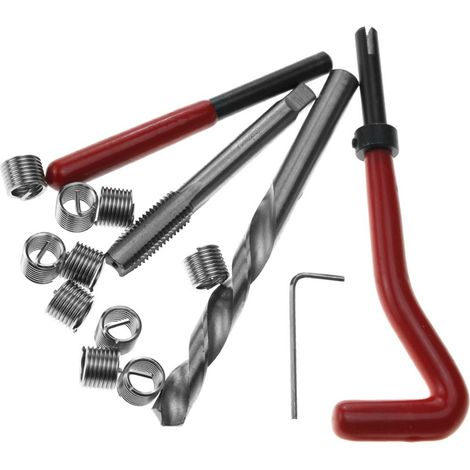 Kit d'insert de réparation de filetage métrique M5 M6 M8 M10 M14, outil de bobine Helicoil Car Pro 1.5, 20 pièces (1/5)