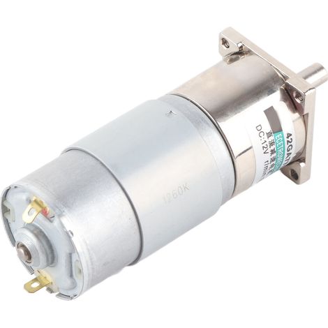 Moteur à engrenages DC 12V XD42GA755, 100 tr/min, aimant permanent, petite vitesse, sens horaire/antihoraire, avec support, contrôle sport, 42GA755 (1/5)